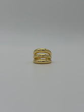 Triple Halo Statement Ring